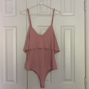 Blush colored cami bodysuit